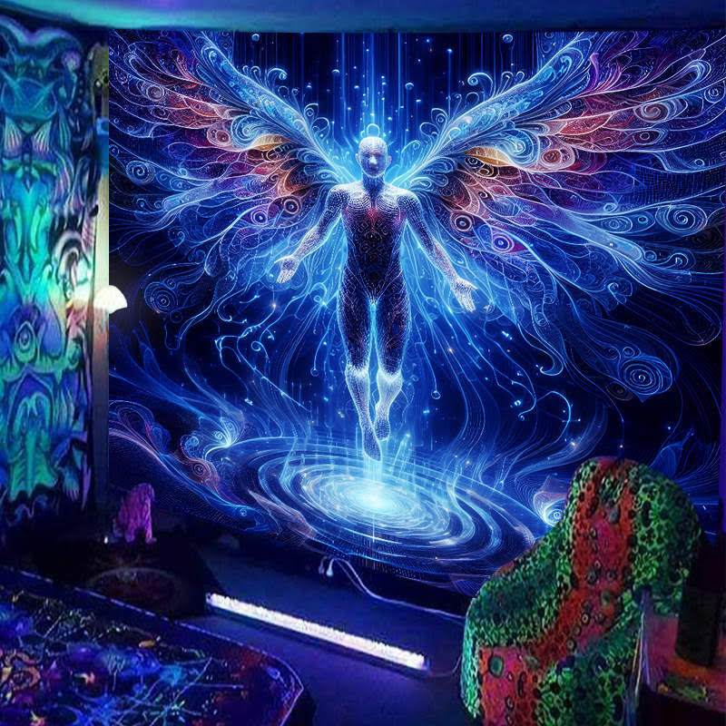 Tenture Murale UV - Ange énergitique